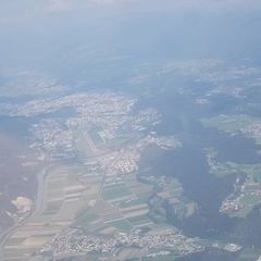 Flugwegposition um 15:15:01: Aufgenommen in der Nähe von Gemeinde Inzing, Österreich in 2471 Meter